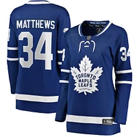 Women's Fanatics Auston Matthews Blue Toronto Maple Leafs Home Breakaway Jersey