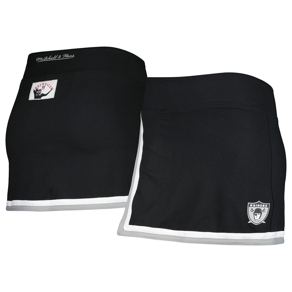 Women's Mitchell & Ness Black Oakland Raiders Skort
