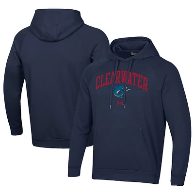Men's Under Armour Navy Clearwater Threshers All Day Fleece Pullover Hoodie
