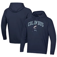 Men's Under Armour Navy Columbus Clippers All Day Fleece Pullover Hoodie