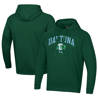 Men's Under Armour Green Daytona Tortugas All Day Fleece Pullover Hoodie
