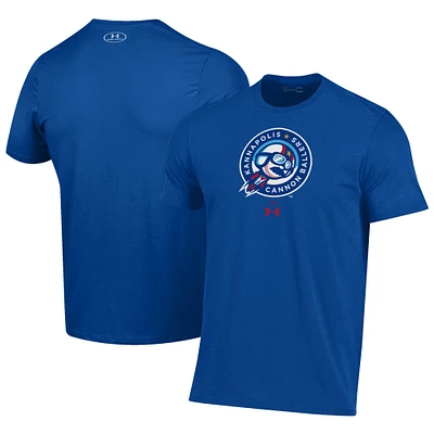 Men's Under Armour Royal Kannapolis Cannon Ballers Performance T-Shirt