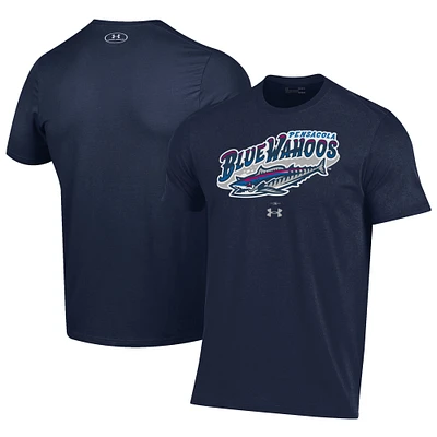 Men's Under Armour Navy Pensacola Blue Wahoos Performance T-Shirt