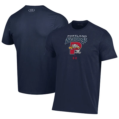 Men's Under Armour Navy Portland Sea Dogs Performance T-Shirt