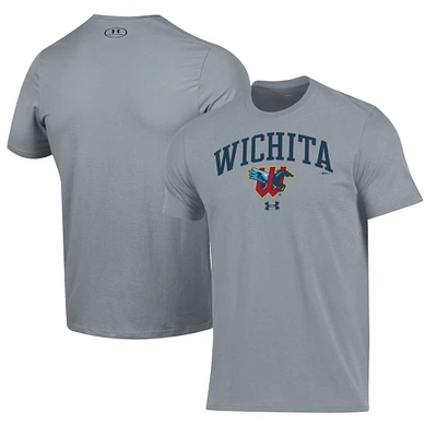 Men's Under Armour Gray Wichita Wind Surge Performance T-Shirt