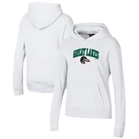 Women's Under Armour White Great Lakes Loons All Day Pullover Hoodie