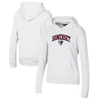 Women's Under Armour White Somerset Patriots All Day Pullover Hoodie