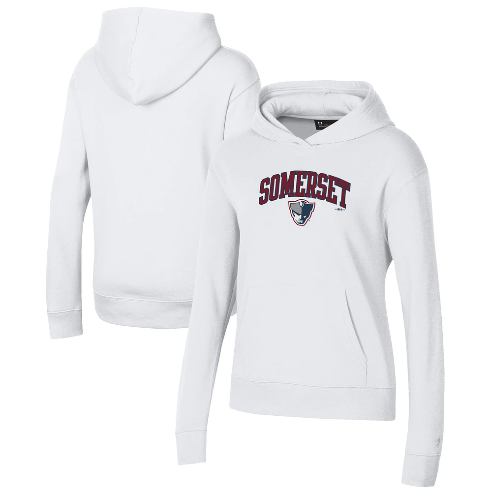 Women's Under Armour White Somerset Patriots All Day Pullover Hoodie
