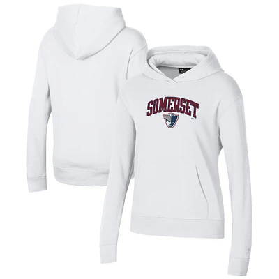 Women's Under Armour White Somerset Patriots All Day Pullover Hoodie