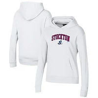 Women's Under Armour White Stockton Ports All Day Pullover Hoodie