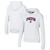 Women's Under Armour White Stockton Ports All Day Pullover Hoodie