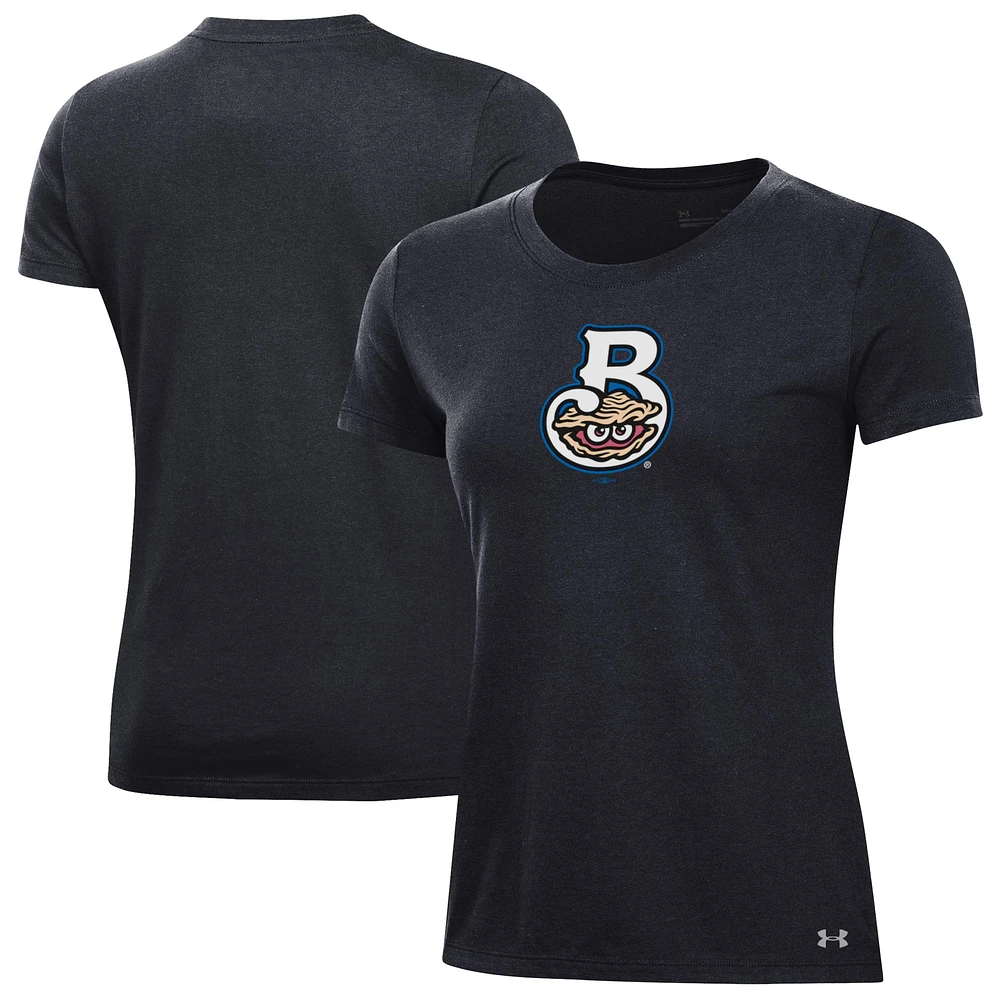 Women's Under Armour Black Biloxi Shuckers Performance T-Shirt