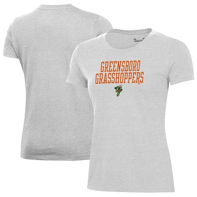 Women's Under Armour Gray Greensboro Grasshoppers Performance T-Shirt