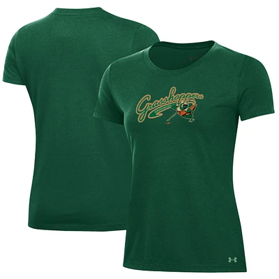 Women's Under Armour Green Greensboro Grasshoppers Performance T-Shirt