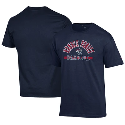 Men's Champion Navy Binghamton Rumble Ponies Jersey T-Shirt