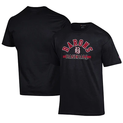 Men's Champion Black Birmingham Barons Jersey T-Shirt