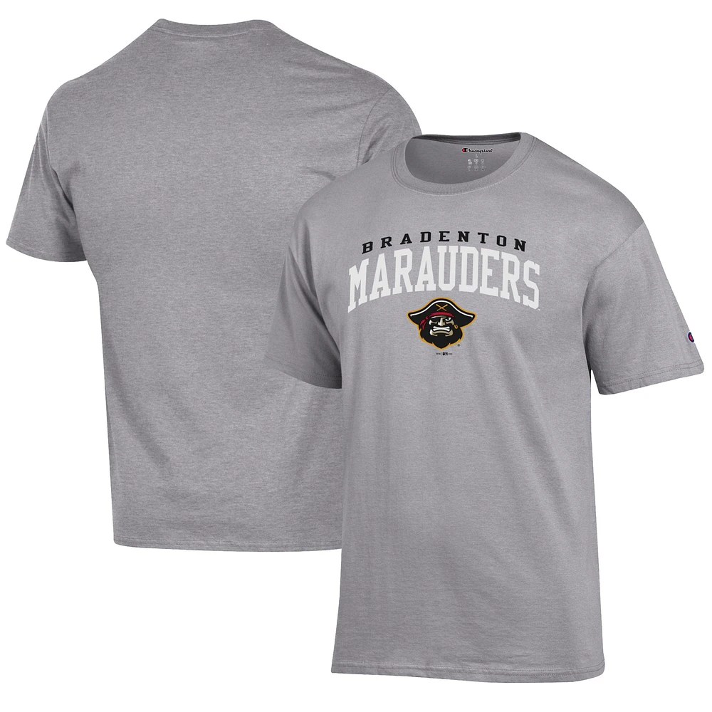Men's Champion Gray Bradenton Marauders Jersey T-Shirt