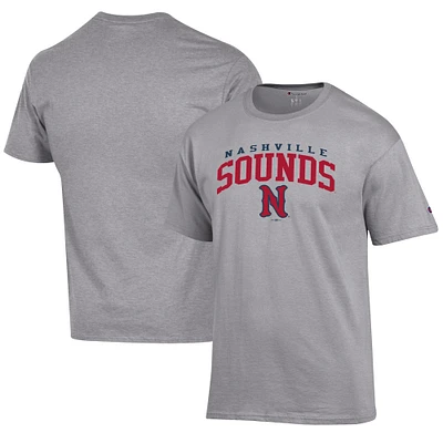 Men's Champion Gray Nashville Sounds Jersey T-Shirt
