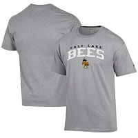 Men's Champion Gray Salt Lake Bees Jersey T-Shirt