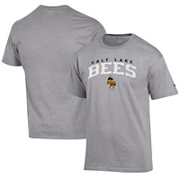 Men's Champion Gray Salt Lake Bees Jersey T-Shirt