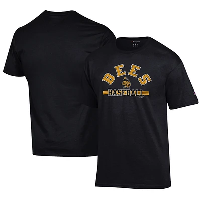Men's Champion Black Salt Lake Bees Jersey T-Shirt