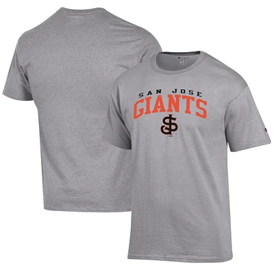 Men's Champion Gray San Jose Giants Jersey T-Shirt