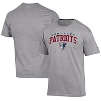Men's Champion Gray Somerset Patriots Jersey T-Shirt