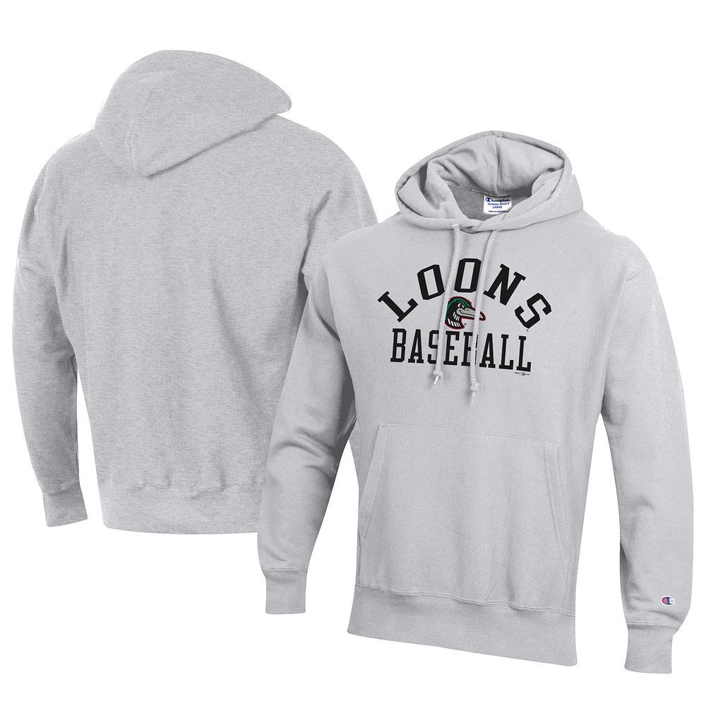 Men's Champion Great Lakes Loons Baseball Reverse Weave Pullover Hoodie