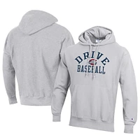 Men's Champion Gray Greenville Drive Baseball Reverse Weave Pullover Hoodie