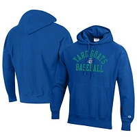 Men's Champion Royal Hartford Yard Goats Baseball Reverse Weave Pullover Hoodie
