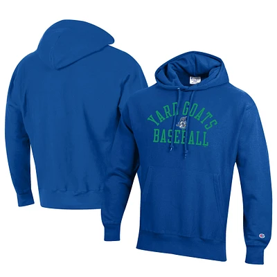 Men's Champion Royal Hartford Yard Goats Baseball Reverse Weave Pullover Hoodie