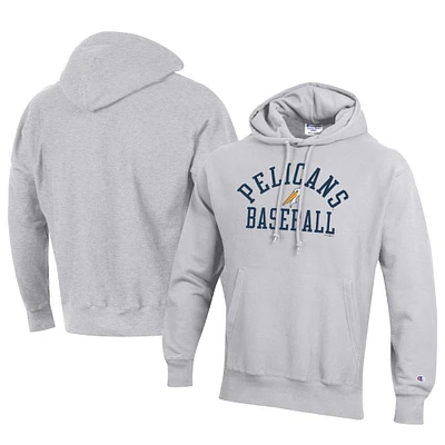 Men's Champion Gray Myrtle Beach Pelicans Baseball Reverse Weave Pullover Hoodie