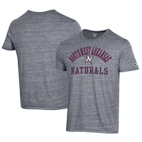 Men's Champion Gray Northwest Arkansas Naturals Ultimate Tri-Blend T-Shirt