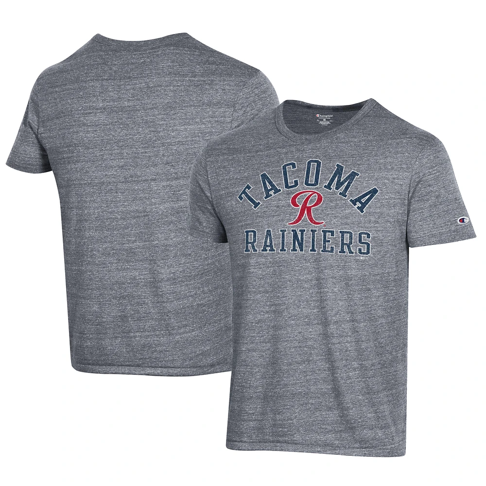Men's Champion Gray Tacoma Rainiers Ultimate Tri-Blend T-Shirt