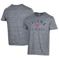 Men's Champion Gray Tacoma Rainiers Ultimate Tri-Blend T-Shirt