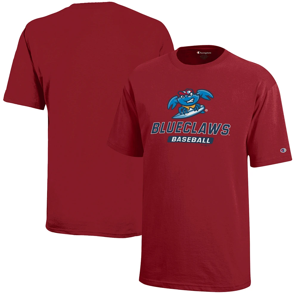 Youth Champion Red Jersey Shore BlueClaws T-Shirt
