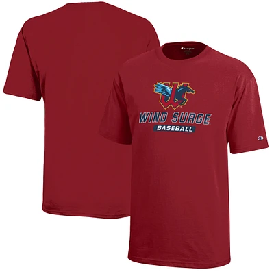 Youth Champion Red Wichita Wind Surge Jersey T-Shirt