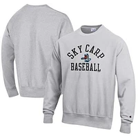 Men's Champion Gray Beloit Sky Carp Baseball Reverse Weave Pullover Sweatshirt