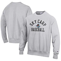 Men's Champion Gray Beloit Sky Carp Baseball Reverse Weave Pullover Sweatshirt