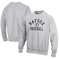 Men's Champion Gray Bowie Baysox Baseball Reverse Weave Pullover Sweatshirt