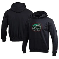 Youth Champion Black Great Lakes Loons Eco Powerblend Pullover Hoodie