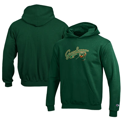 Youth Champion Green Greensboro Grasshoppers Eco Powerblend Pullover Hoodie
