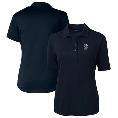 Women's Cutter & Buck Navy Boston Red Sox Americana Logo DryTec Virtue Eco Pique Recycled Polo