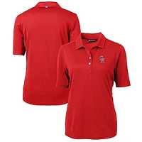 Women's Cutter & Buck Red Colorado Rockies Americana Logo DryTec Virtue Eco Pique Recycled Polo