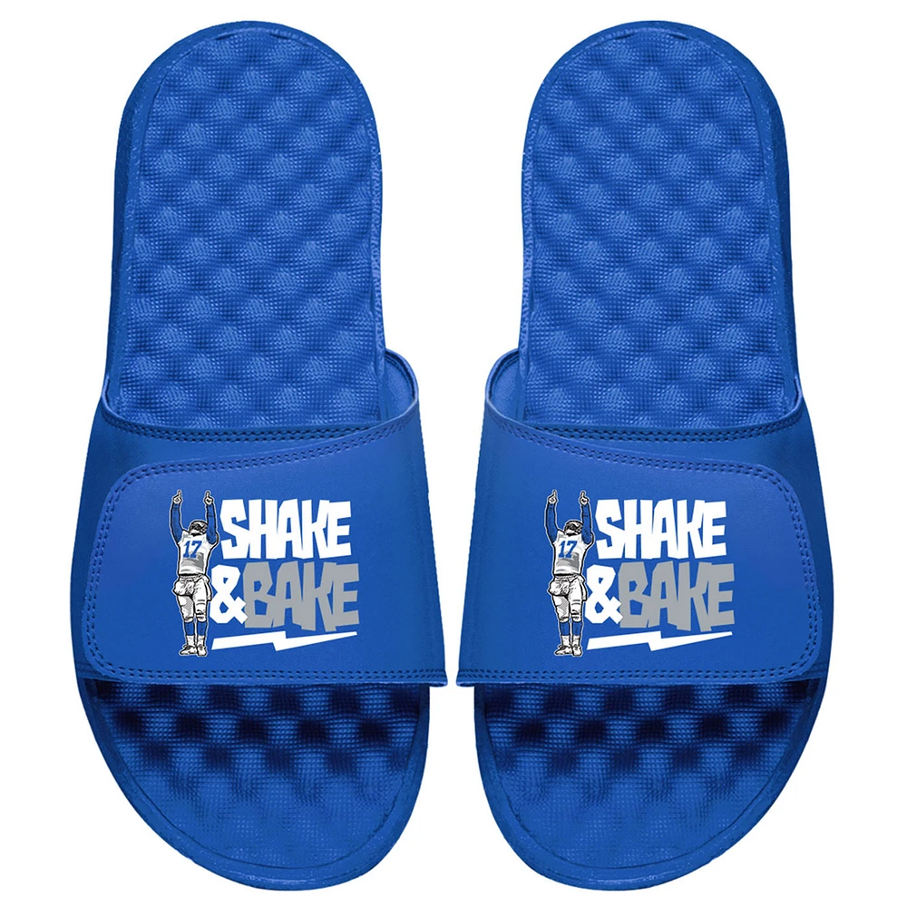 Men's ISlide x BreakingT Josh Allen Royal NFLPA Shake & Bake Slide Sandals