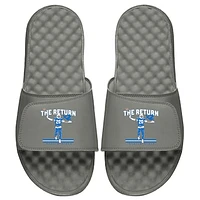 Youth ISlide x BreakingT Nyheim Hines Gray NFLPA The Return 2x Slide Sandals