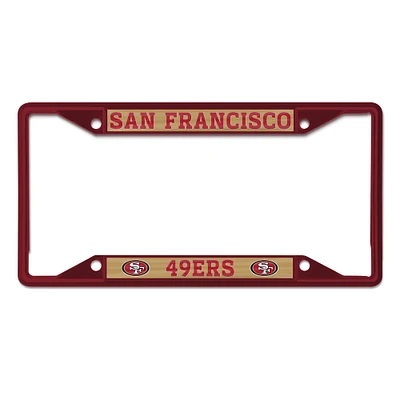 WinCraft San Francisco 49ers Chrome Color License Plate Frame