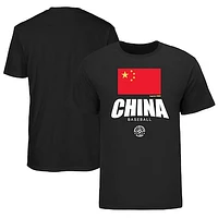 Men's LEGENDS Black China Baseball 2023 World Classic Federation T-Shirt