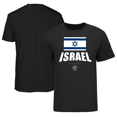 Men's LEGENDS Black Israel Baseball 2023 World Baseball Classic Federation T-Shirt