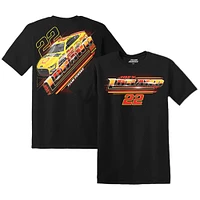 Men's Team Penske Black Joey Logano 2023 #22 Shell Pennzoil T-Shirt